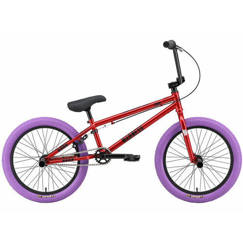 Экстремальный велосипед Stark Madness BMX 5 Cr-Mo год 2025 цвет Красный-Фиолетовый 5998800₽
