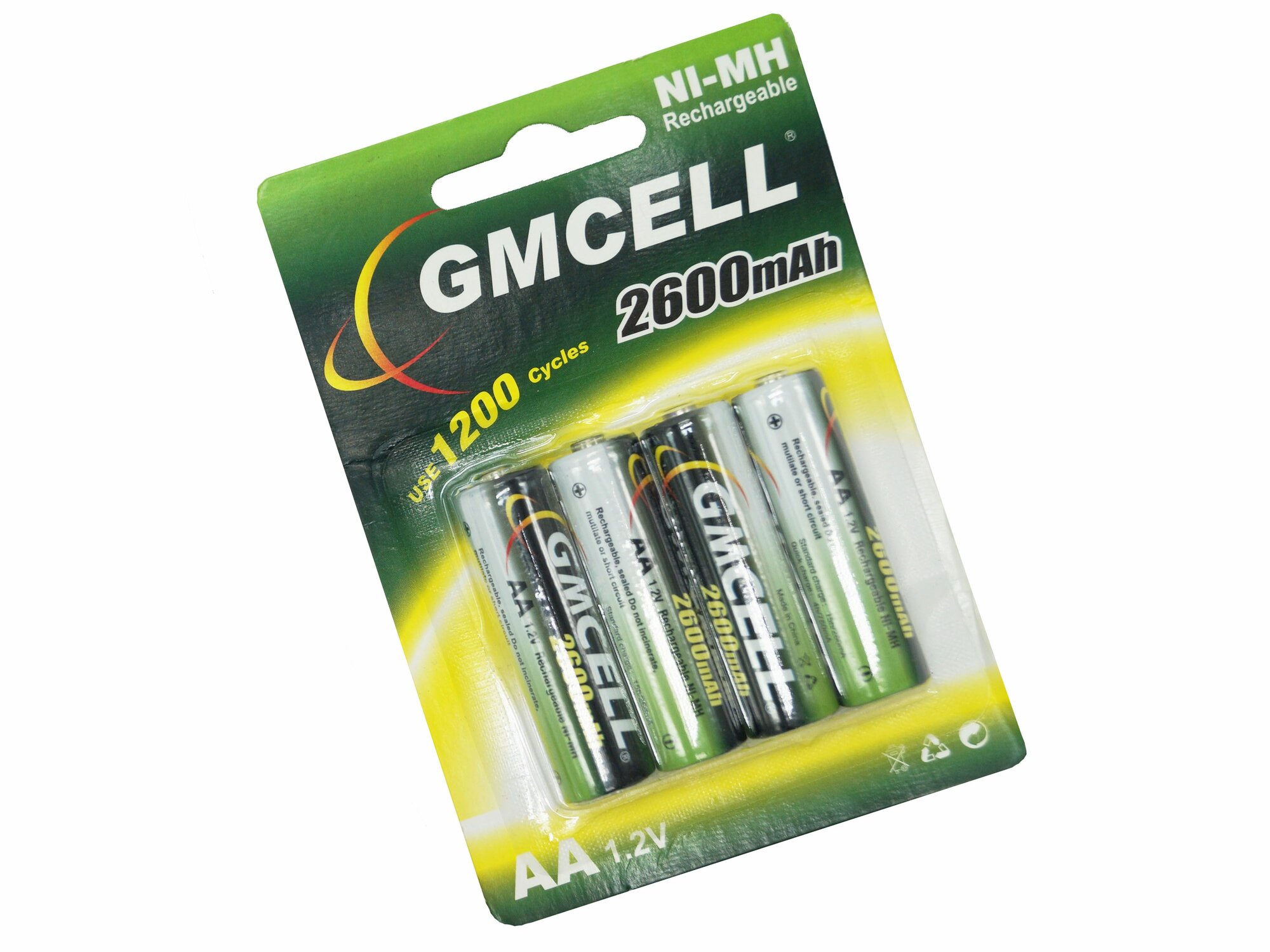 GMCELL RECHARGEABLE батарейка типа АА NI-MH 1,2 В