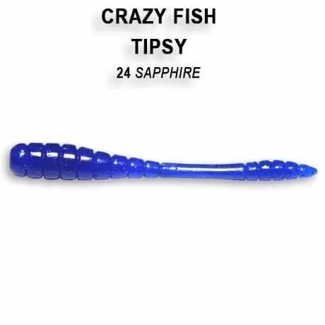 Силиконовые приманки Crazy Fish Tipsy 2" 9-50-24-6, кальмар, 8 шт. Приманка для рыбалки, 50 мм.