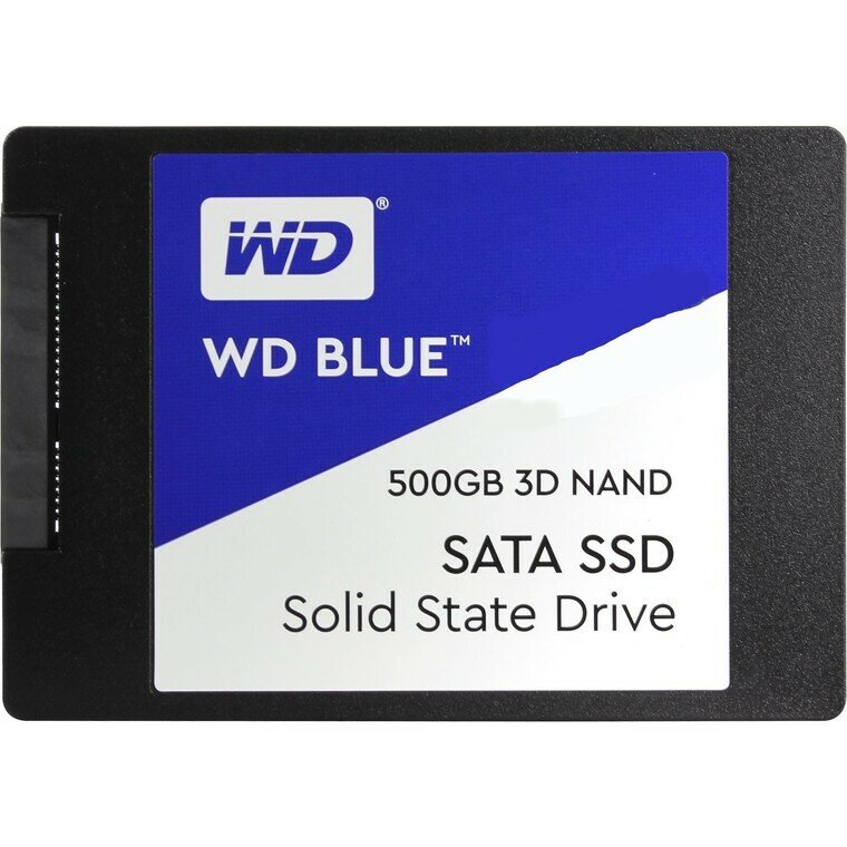 WDS500G2B0A Твердотельный накопитель Western Digital WD Blue SATA 500 ГБ SATA