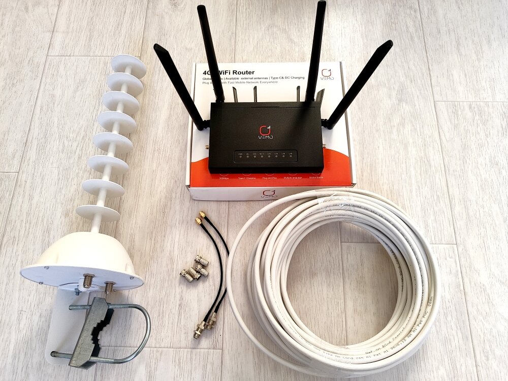 Готовый комплект интернета ED128 прошитый WIFI модем роутер VEMO LTE 4G 3G антенна пушка 4G 3G 17-20 дб для дачи дома