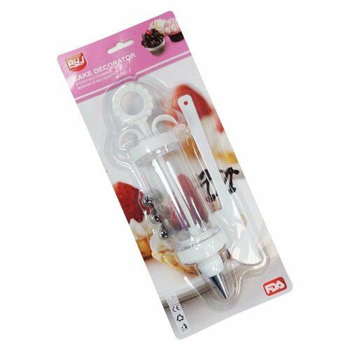 Шприц кондитерский с 4 металлическими насадками и лопаткой 709₽