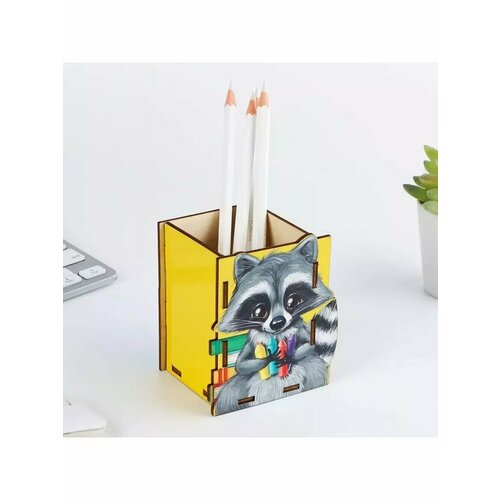 Карандашница Милый енотик размер в собранном виде 65 х 555₽