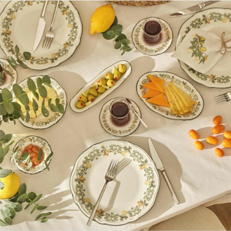 Набор столовой посуды, Столовый Сервиз Bella Maison Lemon 26 предметов, керамика — фото 1