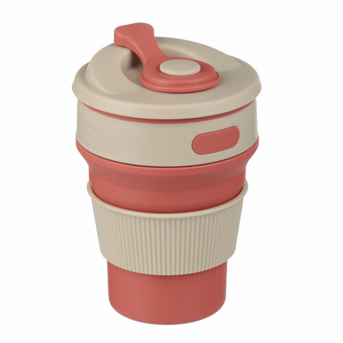 VETTA Стакан складной с крышкой 127х88см силикон полипропилен 10 штук 3687₽