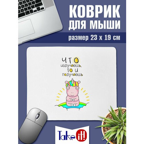 Коврик Что излучаешь то и получаешь 362₽