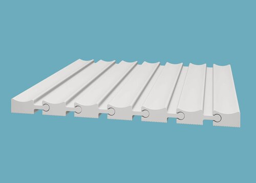 Изображение товара Панель стеновая реечная сборная рейка RX008, 50х18, 2800мм, Экополимер. Cosca Decor. Набор 5 шт.