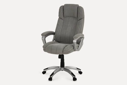 Изображение товара Кресло рабочее Hoff Bastion, на колесах, обивка ткань, цвет серый