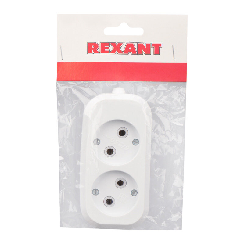 Удлинители колодки сетевые фильтры шнуры REXANT (11-8701) Колодка 2 гнезда без заземления
