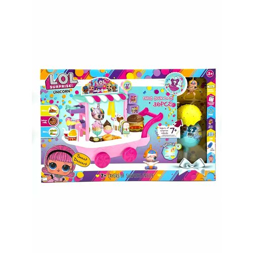 Большой набор Лол фудкорд магазин на колесах 1350₽