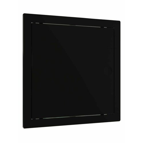 Люк ревизионный LN фланец 150х150 нажимной 172х172 пластик black EVECS