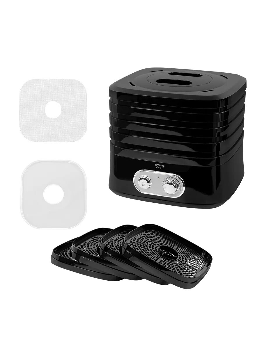 Электросушилка Stingray ST-FD716A, 6 уровней, пластиковые поддоны, 350 Вт — фото 1