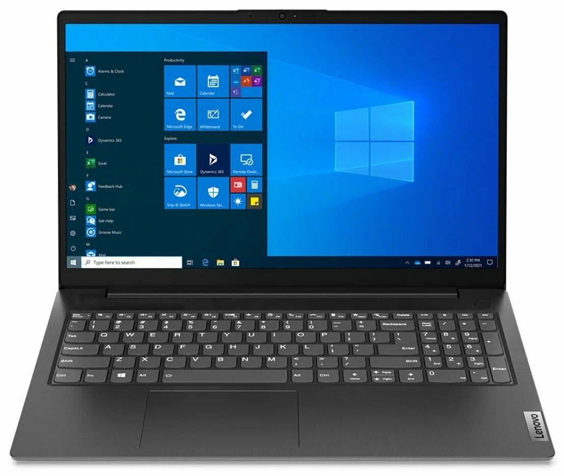 Ноутбук Lenovo V15 Gen 2 15.6" FHD IPS/AMD Ryzen 5 5500U/8GB/512GB SSD/Radeon Graphics/DOS/RUSKB/черный (82KD00DECD)
