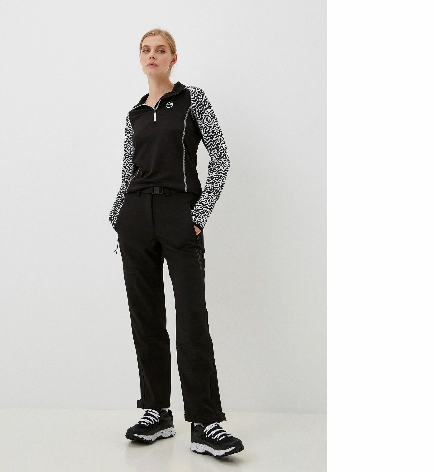 Брюки спортивные GTS, размер INT 34, черный black — фото 1