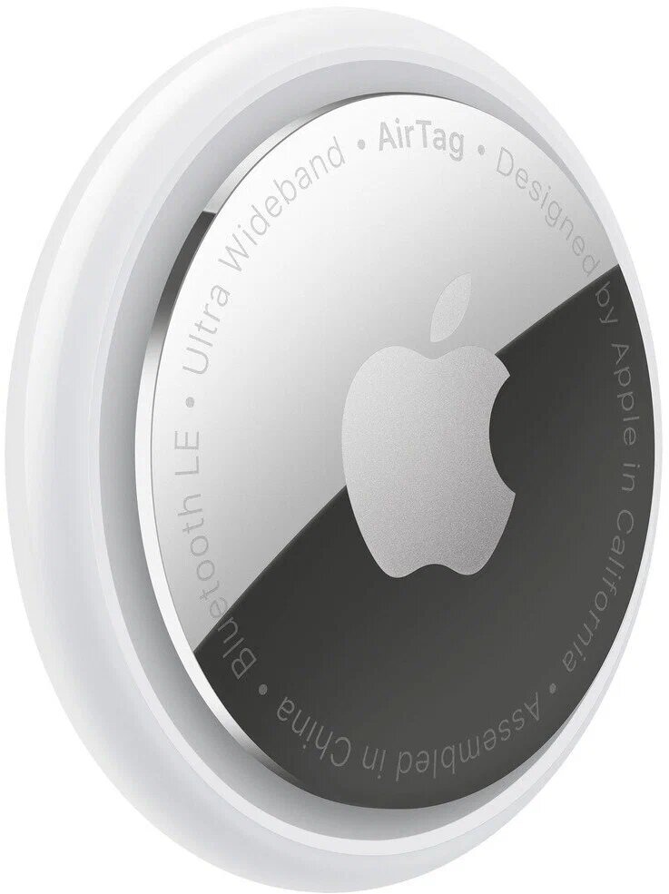Новый трекер Apple AirTag 1 шт, белый/серебристый — фото 1