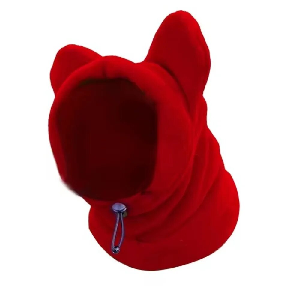 Красная флисовая шапка для собак, Small Red