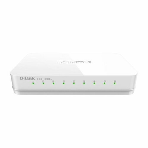 Коммутатор D-Link Неуправляемый, 8 портов, 10/100/1000 Base-T ...