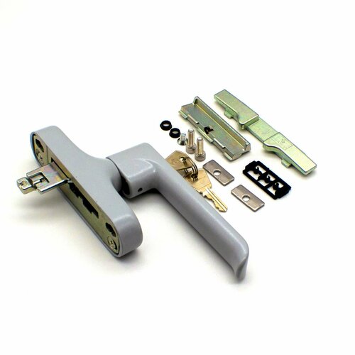 Ручка управляющая Stublina для поворотно-откидных алюминиевых окон с ключом серая RAL 9006 4289₽