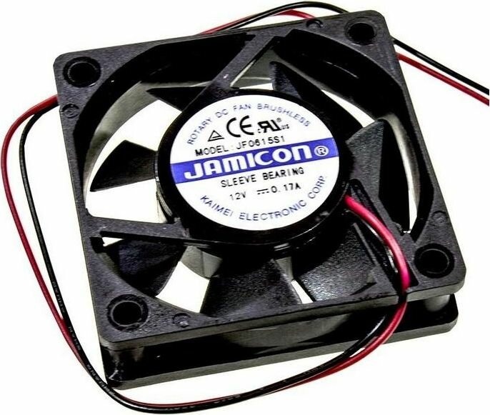 Вентилятор JAMICON JF0615S1L Вентилятор осевой 12В DC 60х60х15мм подшипник скольжения 3500 об/мин 1шт