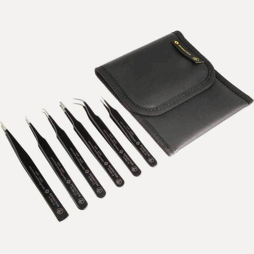 Изображение товара Набор антистатических пинцетов для SMD-техники из 6 предметов Bernstein 5-060