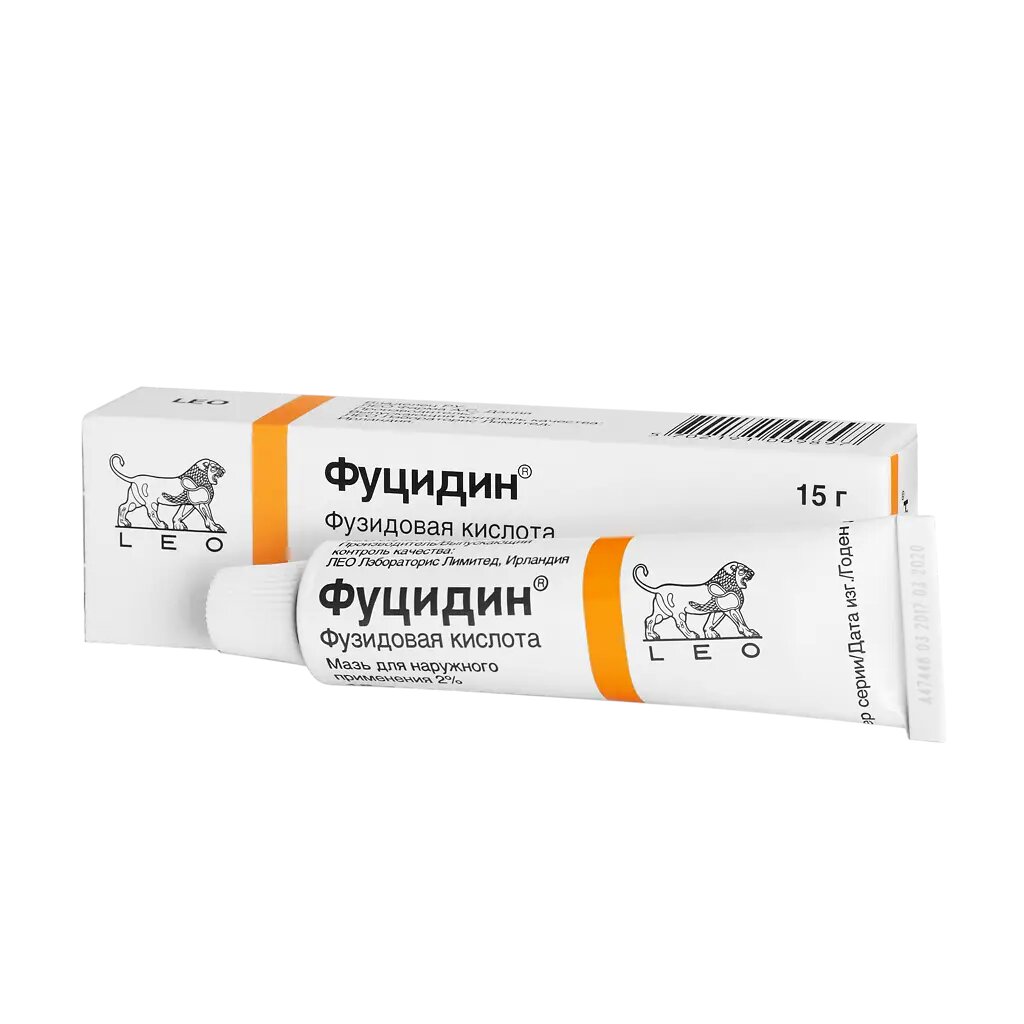 Фуцидин мазь для наружного применения 2 % 15 г 1 шт