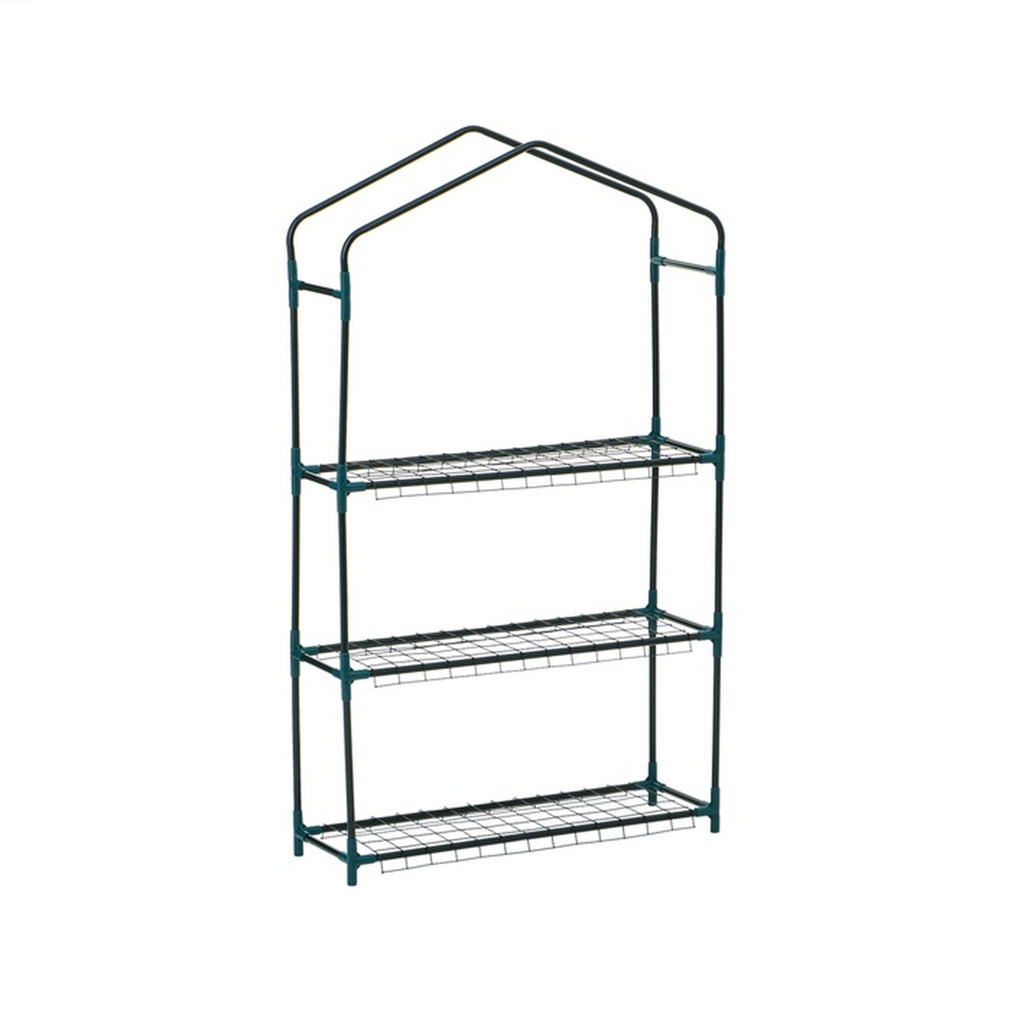 Стеллаж для рассады 3 полки 110 × 22 × 65 см металлический каркас d = 12 мм без чехла Greengo