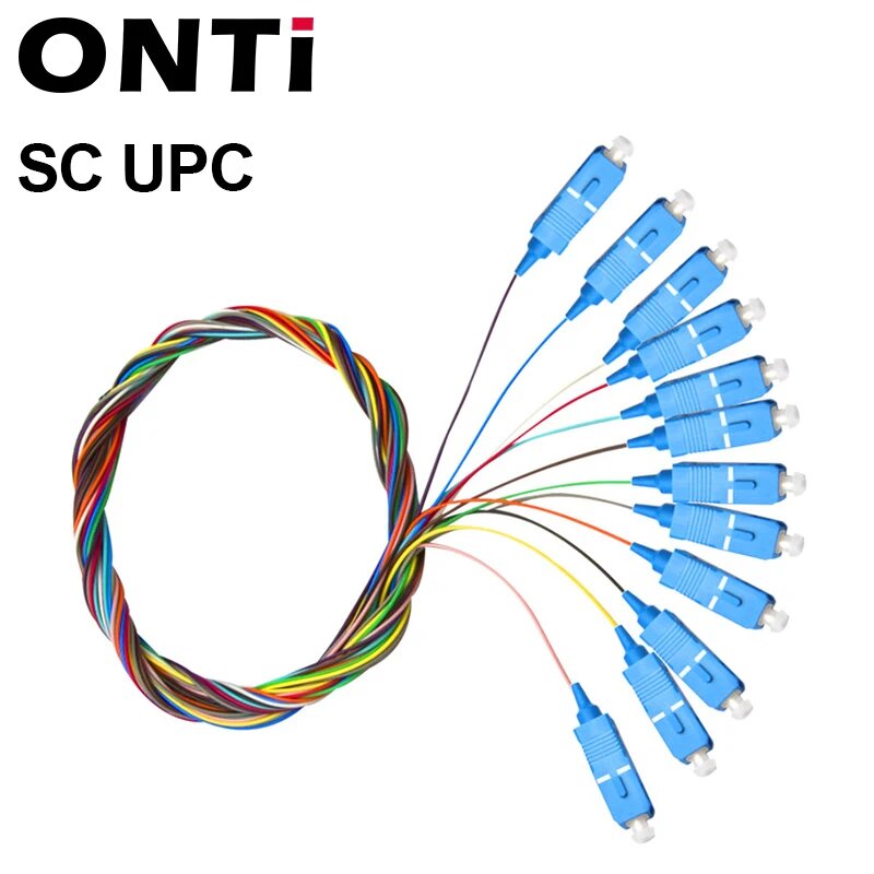 Волоконно-оптический патч-корд ONTi 12 цветов SC APC/UPC Pigtail-SM(9/125) волоконно-оптический al патч-корд/Pigtail 1 м fanout LC/UPC, SC UPC