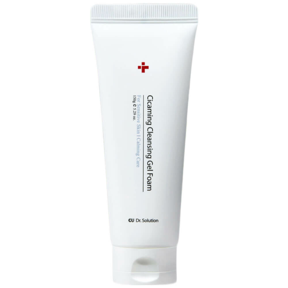 Гель-пенка с центеллой для деликатного умывания Cu skin Dr.Solution Cicaming Cleanser Gel Foam