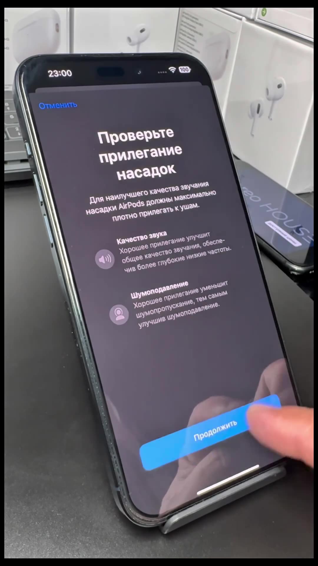 Наушники беспроводные, AirPods Pro 2 с чистым звуком, сенсорное управление — фото 1