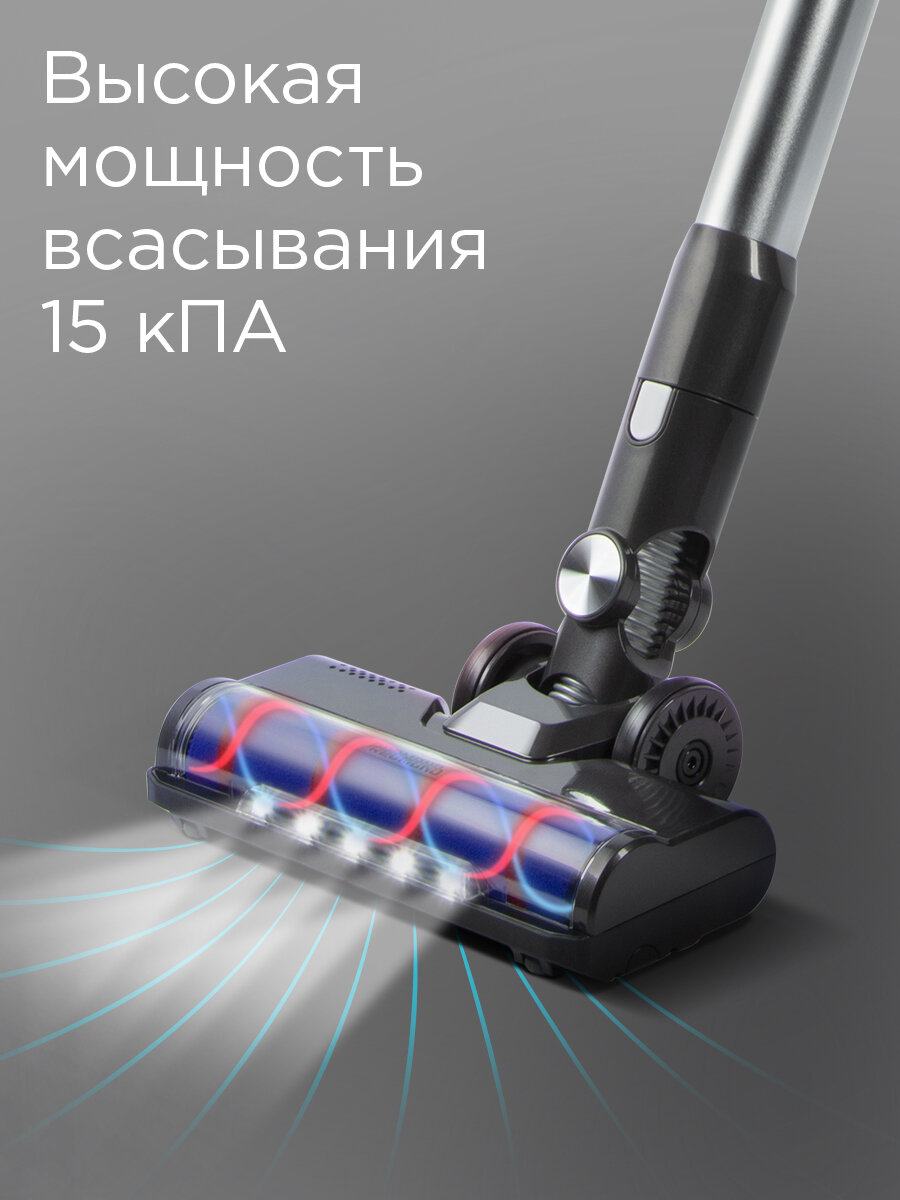 Пылесос моющий беспроводной REDMOND MultiClean RV-UR390, 3 в 1, полная комплектация, гарантия 12 месяцев — фото 1