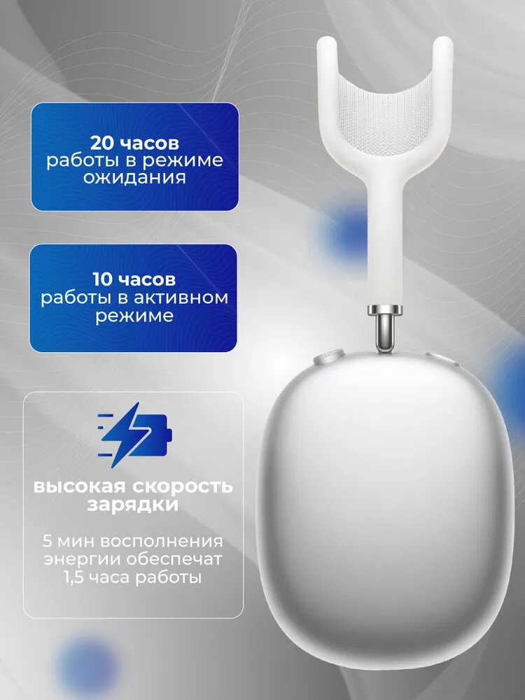 Наушники, беспроводные, Bluetooth, AirPods Max 2, премиум, черные