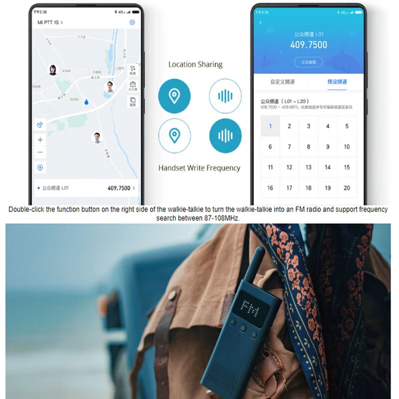 Рации Xiaomi Xiaomi Smart Walkie Talkie 1S