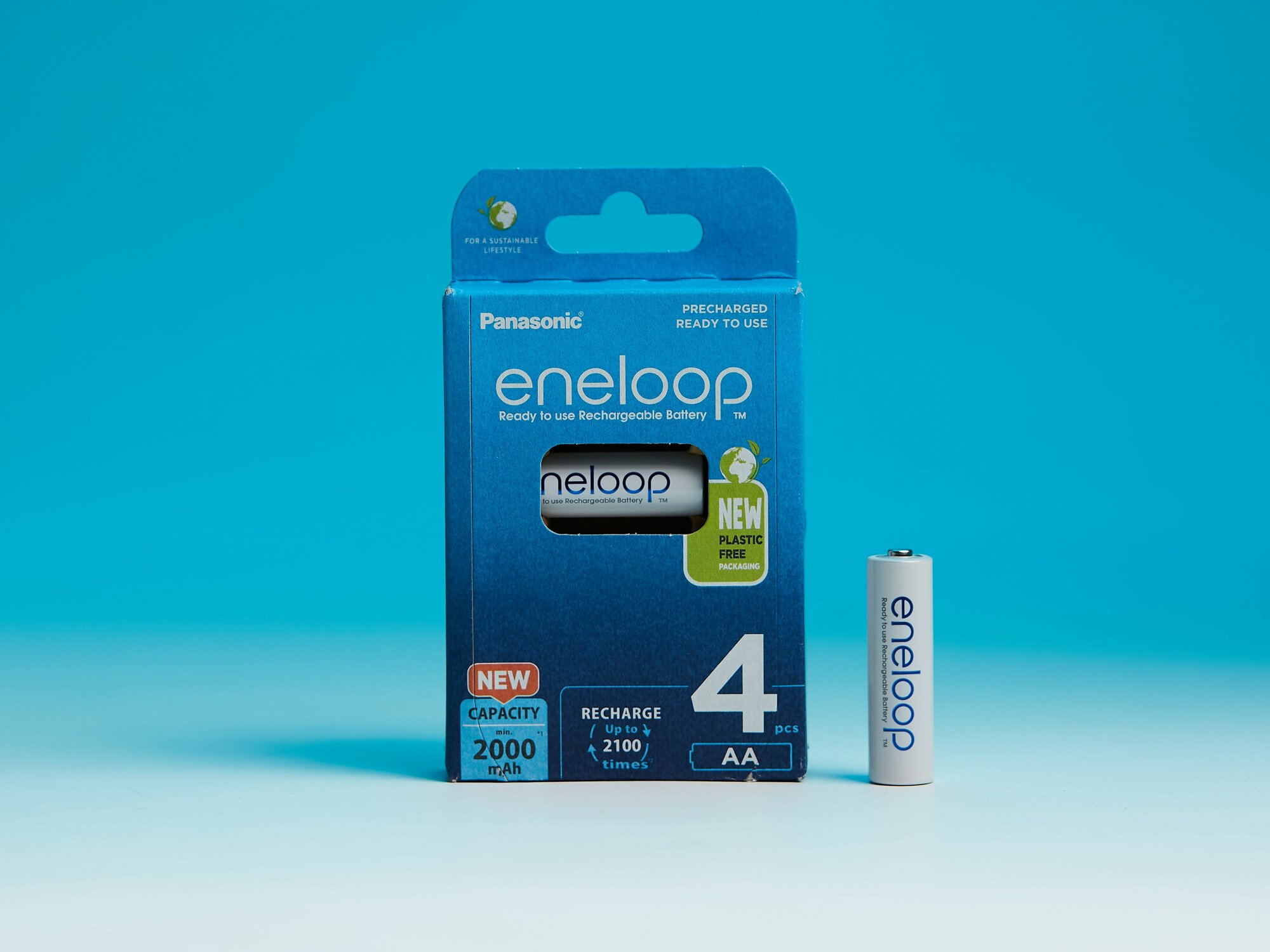 Aккумуляторы Panasonic Eneloop BK-3MCDE/4BE AA 2000 4шт — фото 1