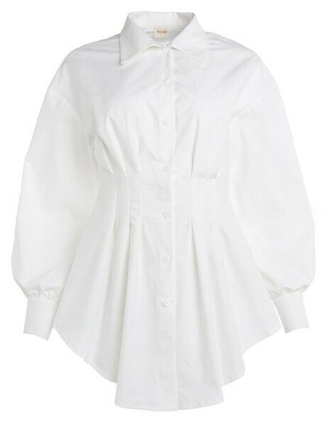 Рубашка  Minaku, размер 48, бежевый, белый