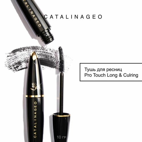 Тушь для ресниц Catalinageo Pro Touch, длина и подкручивание, 10 г, черная