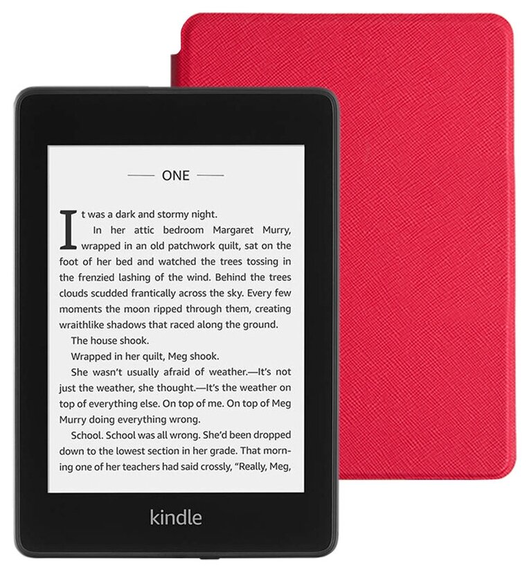 Электронная книга Amazon Kindle PaperWhite 2018 8Gb black Ad-Supported с обложкой ReaderONE