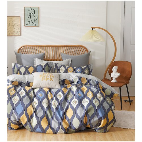 фото Постельное белье евро, 4 наволочки tango (танго) tpig6-1419 код1038, сатин (твил), 50x70 и 70x70