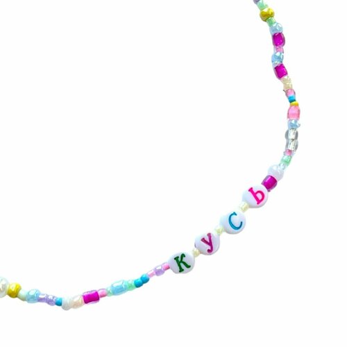 Чокер Радость Рядом, бисер, длина 40 см, мультиколор