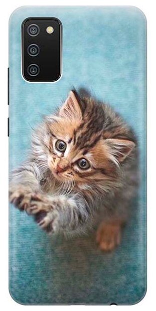 RE: PA Чехол - накладка ArtColor для Samsung Galaxy A02s с принтом "Котёнок на голубом"