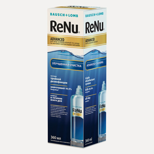 Изображение товара Раствор для контактных линз Bausch+Lomb ReNu Advanced, 360 мл