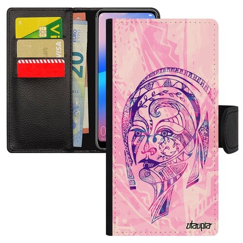 фото Чехол-книжка на мобильный samsung galaxy a50, "портрет женщины" лицо этнический utaupia