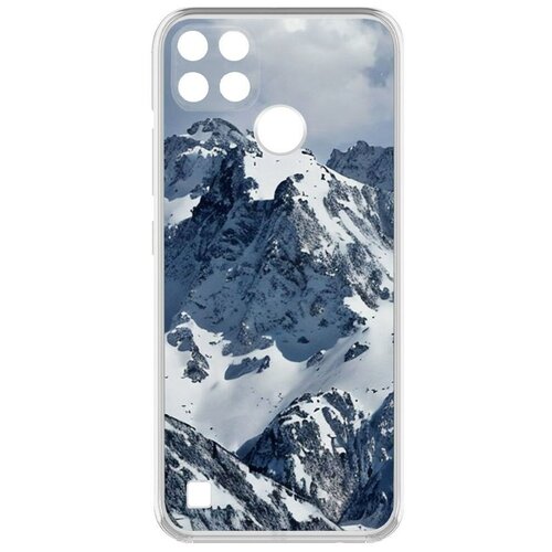 Чехол-накладка Krutoff Clear Case Горы для Realme C25Y