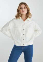 Джинсовая куртка оверсайз женская белая — купить по низкой цене на ЯндексМаркете