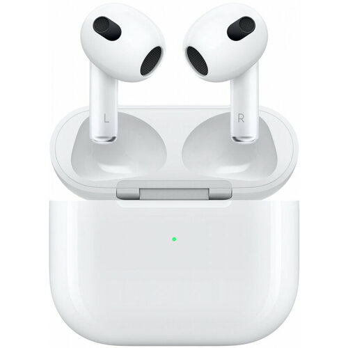Беспроводные наушники Apple AirPods 3 третьего поколения 2022 Lightning Charging Case белый 16290₽