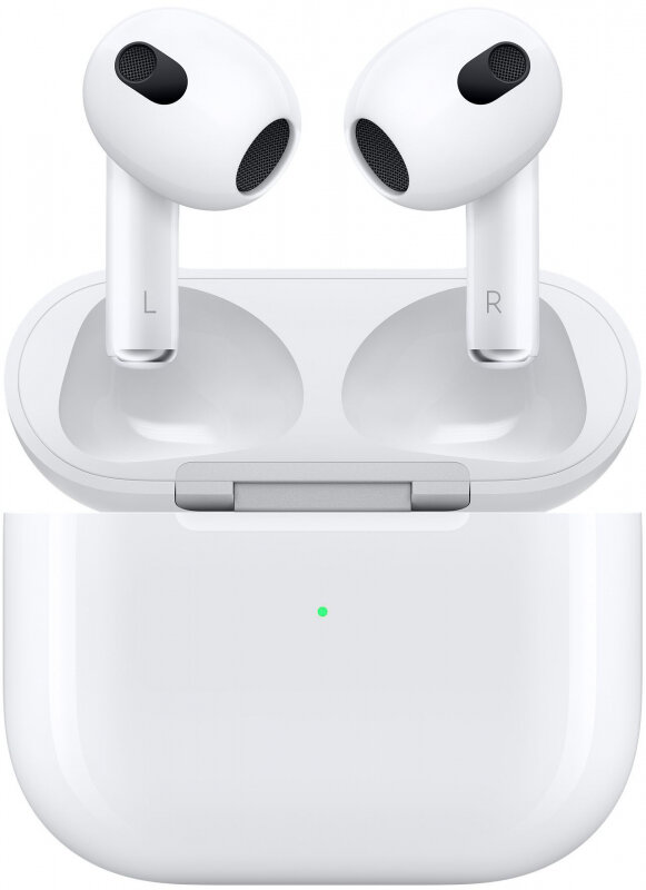 Беспроводные наушники Apple AirPods 3 (третьего поколения, 2022) Lightning Charging Case, белый