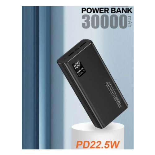 Портативный аккумулятор / Power Bank 30000mAh / Быстрая зарядка PD 22.5W / 2USB + TYPE-C + MICRO