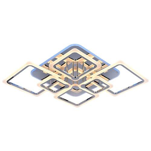 Светодиодная люстра 8050/6 CHR 168W+18W RGB Profit Light