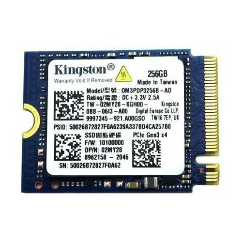 Твердотельный накопитель Kingston 256GB 2230 M.2 NVMe PCIe 3.0x4 SSD OM3PDP3512B-A0