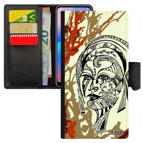фото Чехол-книжка для телефона galaxy s8, "портрет женщины" этнический трибал utaupia