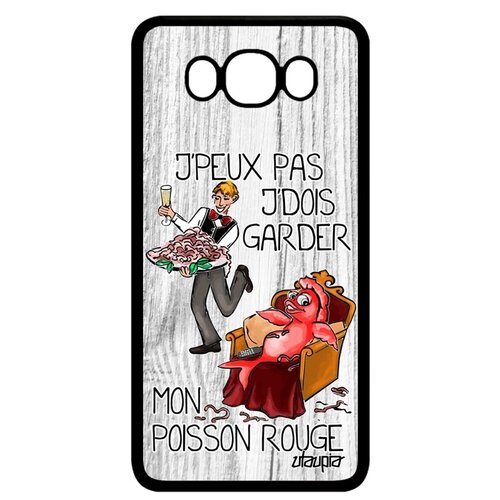 фото Чехол для мобильного galaxy j7 2016, "не могу - у меня красная рыбка!" шутка отговорка utaupia